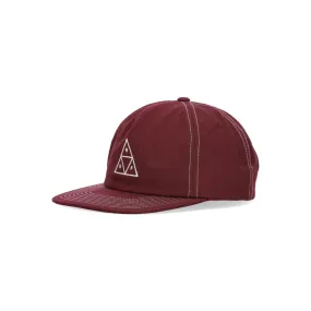 Cappellino Visiera Piatta Uomo Set Triple Triangle Snapback Berry