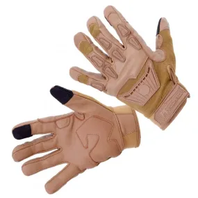 Guanti Defcon5 in kevlar con protezioni in plastica Coyote