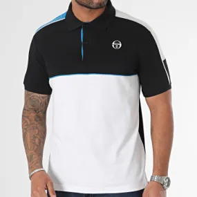 Polo a maniche corte Alettone 40491 Nero Bianco Blu